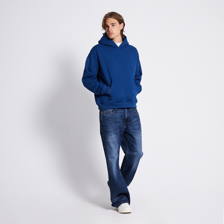 Boxy hoodie "Luka" Strong Blue